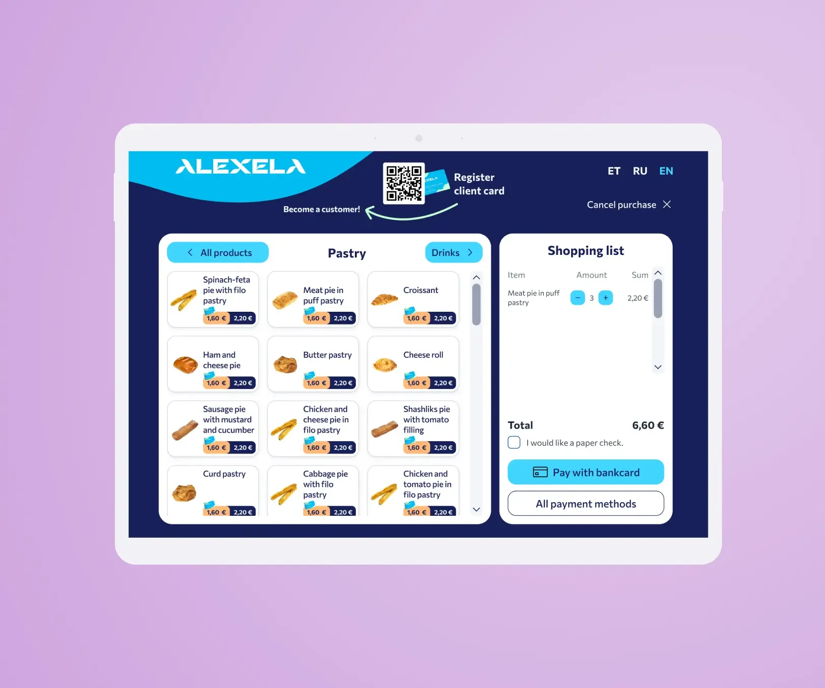 Alexela self-service terminal